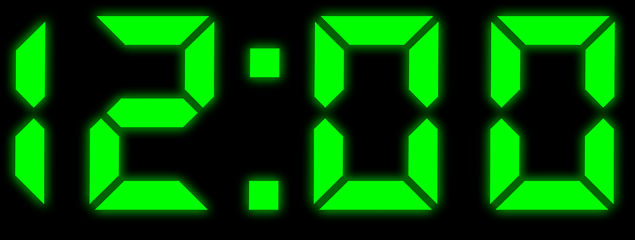 Eine Uhr zeigt 12 Uhr an. 12 Stunden hat Micha am Stück gespielt.