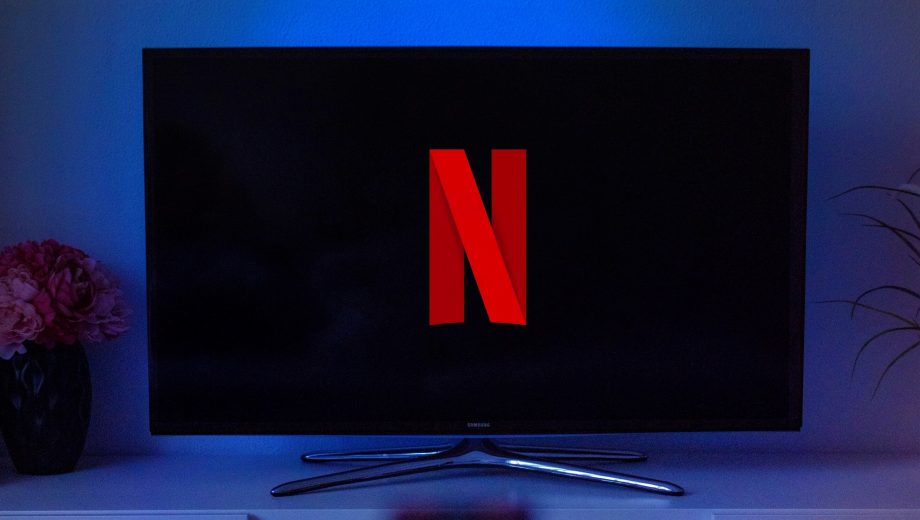 Bildschirm mit Netflix-Logo