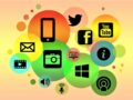 Kunterbunte Social Media-Logos